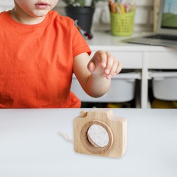 Мини-деревянная игрушка-калейдоскоп de-Wooden, игрушка-калейдоскоп, подвесные украшения, белый цвет