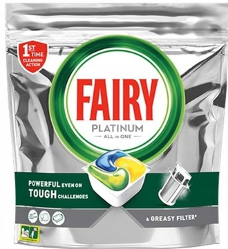 FAIRY Platinum 100 таблеток для посудомоечной машины Лимон-лимон в капсулах