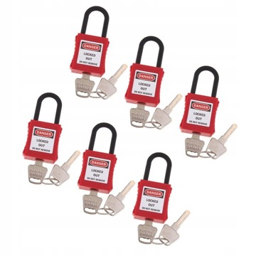 6 . Сверхмощный навесной замок с блокировкой Tagout Lock