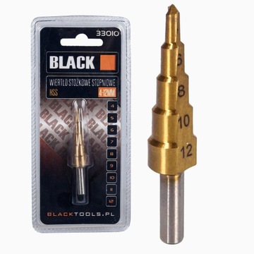 WIERTŁO STOŻKOWE STOPNIOWE 4-12mm ( 33010)