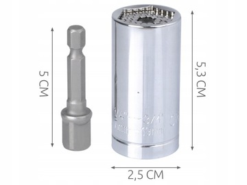 Универсальная головка - торцевой ключ 7-19 мм.