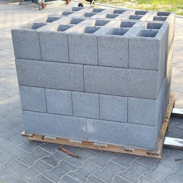 Блок заборный 50х20х20, серый класс 2