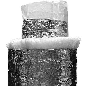 PRZEWÓD IZOLOWANY termoflex rura spiro 125 10 mb ELASTYCZNY CIEPLY SONODECT