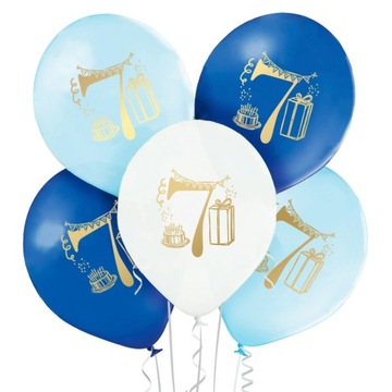 Balony na 7 siódme urodziny dla chłopca party