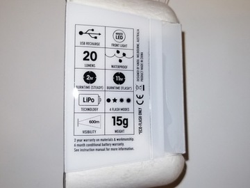 РУЧКА ПЕРЕДНЕГО ФОНАРЯ 1 USB RED -60%