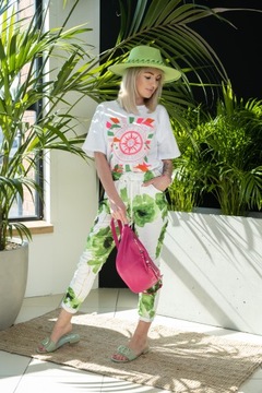 БЛУЗКА OVERSIZE UNI Принт розовый