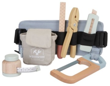 LITTLE DUTCH PAS Z NARZĘDIZAMI DREWNIANY FSC ZESTAW 7EL.