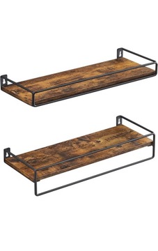 НАБОР 2Х НАСТЕННЫЕ ПОЛКИ-ОРГАНИЗАТОРЫ ПОДВЕСНЫЕ рейки VASAGLE LOFT!