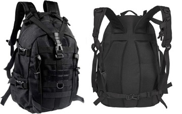 ХОРОШИЙ ВОЕННО-ТАТИЧЕСКИЙ РЮКЗАК 35 Л, ЧЕРНЫЙ
