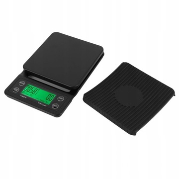 ЦИФРОВЫЕ КУХОННЫЕ ВЕСЫ / КОФЕЙНЫЕ ВЕСЫ - ЧЕРНЫЕ