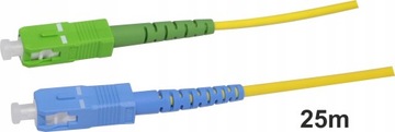 Patchcord SC/APC-SC/PC SM sx 2.0mm G657A1 25m