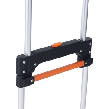 Складная транспортная тележка 125 кг. Алюминиевый сплав 85-110 см.