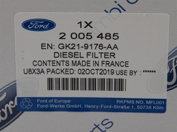 FILTR PALIWA 2.0 DIESEL TRANSIT 14-/19- CUSTOM