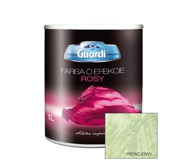 GUARDI Farba Ścienna Strukturalna Efekt Rosy Wnętrza Trwała Pistacjowy 1L