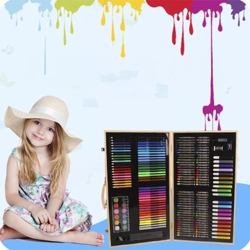 ХУДОЖЕСТВЕННЫЙ НАБОР ДЛЯ РАСКРАСКИ ЧЕМОДАН ДЕТСКИЙ 180в1