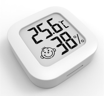 MINI STACJA POGODY TERMOMETR POKOJOWY HIGROMETR CYFROWY WYŚWIETLACZ LCD