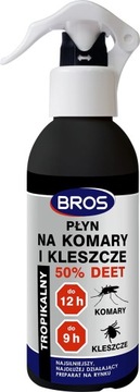 BROS płyn na komary kleszcze 50% DEET 130ml