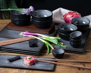 ПРОФЕССИОНАЛЬНЫЙ НАБОР ДЛЯ СУШИ 29 предметов НА 4 ЧЕЛОВЕК ФАРФОР ДЛЯ РЕСТОРАНОВ