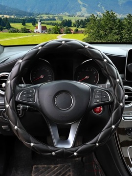 ЧЕХОЛ НА РУЛЬ УДОБНЫЙ ЧЕХОЛ ИЗ ПРЕМИАЛЬНОЙ ЭКОКОЖИ С БАЙЕТКАМИ