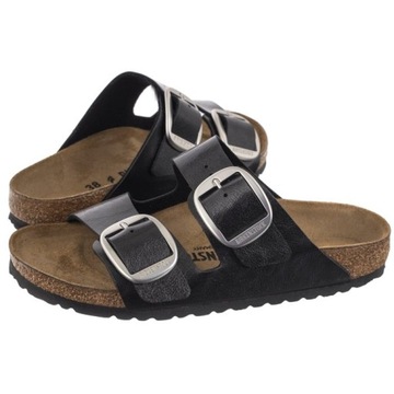 Klapki Birkenstock Arizona Big Buckle Graceful Licorice 1027413 Czarne