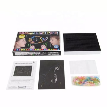 КНОПКА-ПАЗЗЛ ОБРАЗОВАТЕЛЬНАЯ 3D ДОСКА С ПОДСВЕТКОЙ ВОЛШЕБНЫЕ СВЕТОДИОДНЫЕ ШПИЛЬКИ