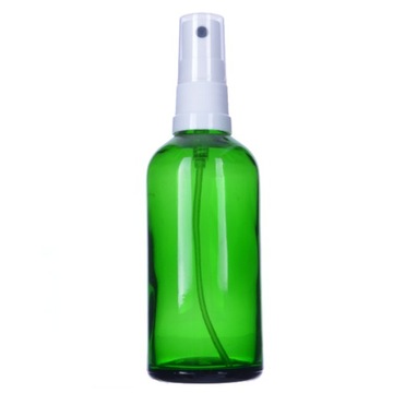Butelka szklana zielona z atomizerem, spray 100 ml