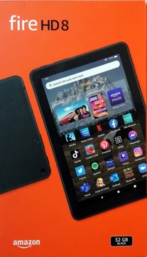 TABLET Amazon Fire 8, 10 gen. 2GB / 32GB +1TB na SD, ekran 8 cali