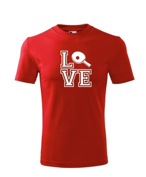 Koszulka T-shirt TENIS STOŁOWY LOVE PING PONG SPORTOWA męska