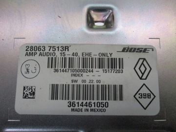 RENAULT 280637513R Модуль УСИЛИТЕЛЯ BOSE