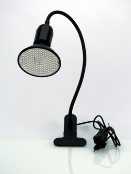 ZESTAW ŻARÓWKA 1X 20W LED GROW KOLOR CZARNA STATYW