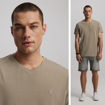 T-shirt męski serek/dekolt V dekolt Diverse rozmiar L