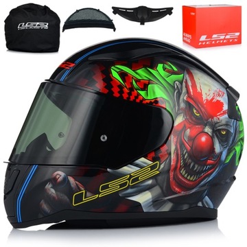 KASK MOTOCYKLOWY LS2 FF353 RAPID II HAPPY DREAMS + PRZYCIEMNIANA SZYBA