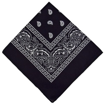 BANDAMKA BANDANA CHUSTKA CHUSTA BANDAMA - czarna