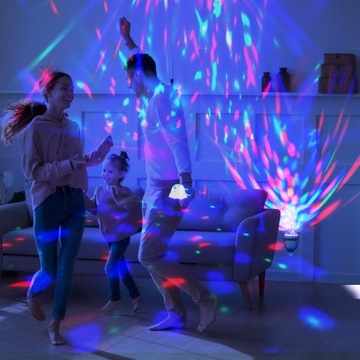 ЛАМПА E27, ВРАЩАЮЩИЙСЯ СВЕТОДИОДНЫЙ ШАР DICO, МОЩНЫЙ