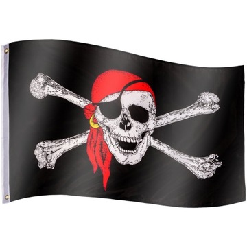 FLAGA PIRACKA BANDERA NA MASZT DO MASZTU 120x80 cm