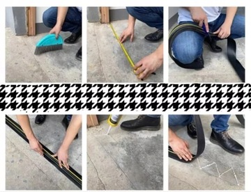 Uszczelka garażowa próg bramy 7,5CM/3,7metrów