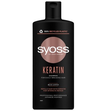 Syoss Keratin Szampon do włosów Łamliwych 440ml