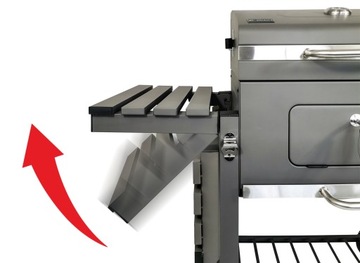 САДОВЫЙ УГОЛЬНЫЙ ГРИЛЬ ПРЕМИУМ С ПОЛКАМИ С КРЫШКОЙ ЧУГУННЫЕ РЕШЕТКИ 1010