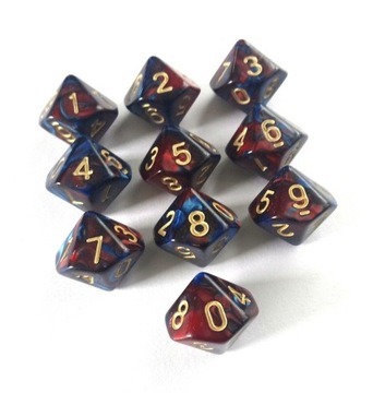 KOSTKA RPG CIENIOGRÓD KOŚĆ DZIESIĘCIOŚCIENNA K10 0-9