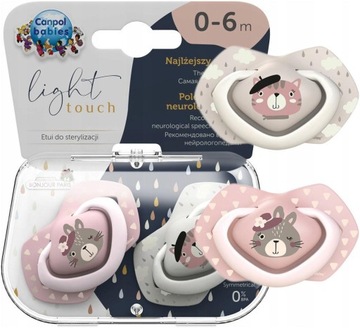 Canpol babies Smoczek silikonowy 0-6m symetryczny