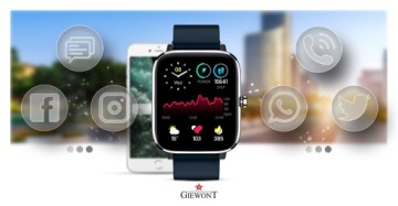 СМАРТ-ЧАСЫ GIEWONT GW230-4 BT ВЫЗОВ ТЕМПЕРАТУРЫ SMS