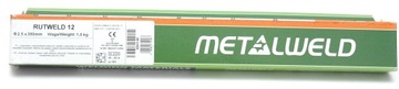 РУТИЛОВЫЙ ЭЛЕКТРОД RUTWELD R12Ø 2,5 X 350мм /7 шт/