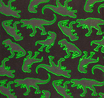 ФЛУОРЕСЦЕНТНОЕ СВЕТЯЩЕЕСЯ В ТЕМНОТЕ ОДЕЖДА С ДИНОЗАВРАМИ