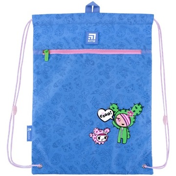 СУМКА ДЛЯ ШКОЛЬНОЙ ОБУВИ ДЛЯ ДЕВОЧКИ, СИНИЙ TOKIDOKI KITE