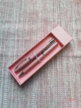 Ручка ПОДАРОК ​​Розовый набор ГРАВИРОВАННАЯ ТАБЛИЧКА