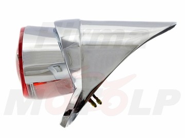 ЗАДНИЙ ФОНАРЬ 12 В 21/5 Вт МЕТАЛЛ ХРОМ ЗАДНЕГО КРЫЛА ОДОБРЕНИЕ E1