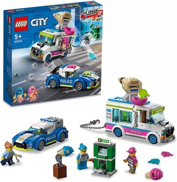 LEGO City 60314 Policyjny pościg za furgonetką z lodami
