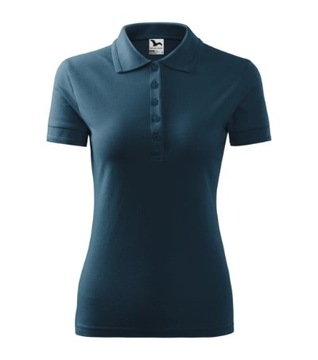 KOSZULKA polo DAMSKA PIQUE MALFINI 210 T-SHIRT granatowa XS