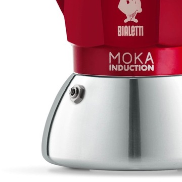 Кофеварка MOKA INDUCTION II 6tz RED BIALETTI, индукционная