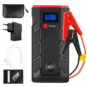 ROZRUSZNIK BOOSTER JUMP STARTER DO SAMOCHODOWY AWARYJNY 27000mAh PRZENOŚNY